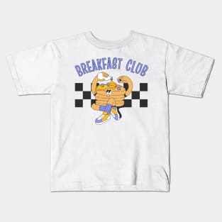 Vintage Breakfast Club | Boho Pancakes Lover Kids T-Shirt